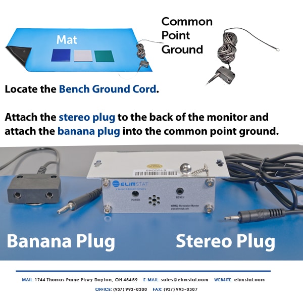 ESD Mat Instructions for Continuous Monitor